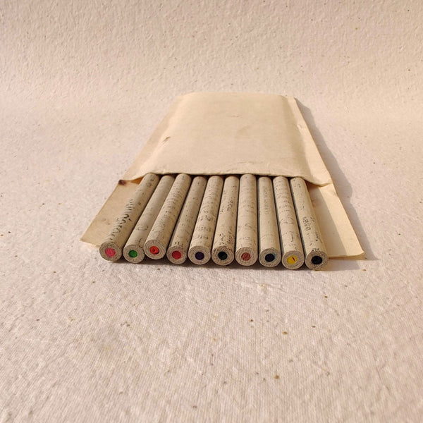 Buy Recycled Newspaper Color Pencils | Set of 10 | Shop Verified Sustainable Pen & Pencil Sets on Brown Living™