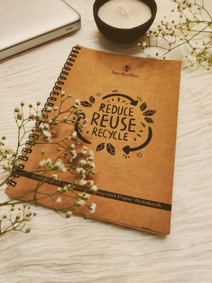 Recycled Paper Note Books | Ruled Paper Notepads | Pack of 2 | Verified Sustainable by Brown Living™