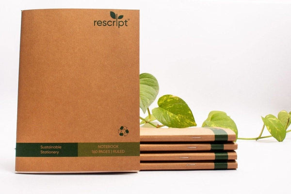 Buy Recycled notebooks - Pack of 6 | 70 GSM paper | Shop Verified Sustainable Notebooks & Notepads on Brown Living™