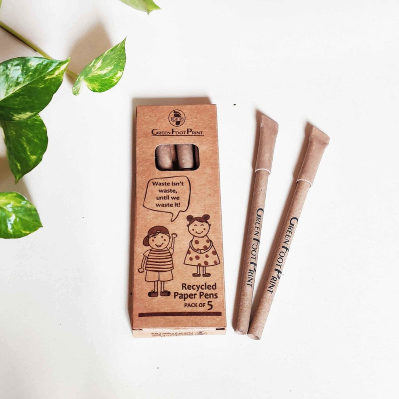 Buy Recycled Paper Pencils & Paper Pens Combo | Shop Verified Sustainable Pen & Pencil Sets on Brown Living™