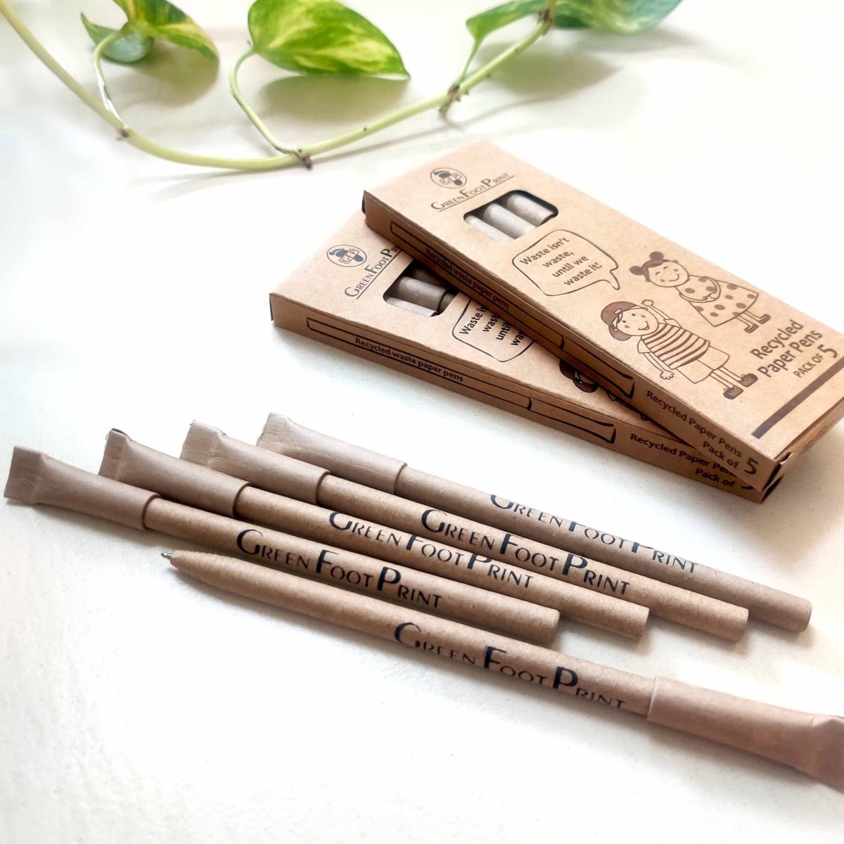 Recycled Paper Pens - Pack of 10 | Verified Sustainable by Brown Living™