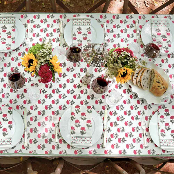 Buy Red Blush Table Cloth / Table Cover | Shop Verified Sustainable Table Linens on Brown Living™