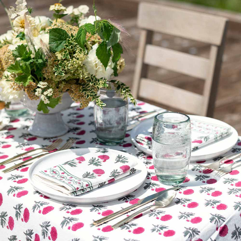 Buy Red Blush Table Cloth / Table Cover | Shop Verified Sustainable Table Linens on Brown Living™