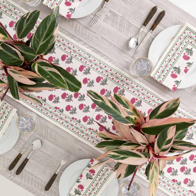 Buy Red Blush Table Runner | Shop Verified Sustainable Table Linens on Brown Living™
