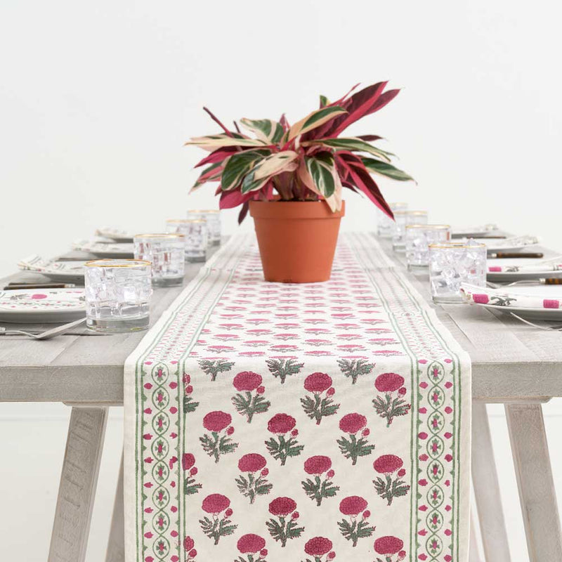 Buy Red Blush Table Runner | Shop Verified Sustainable Table Linens on Brown Living™
