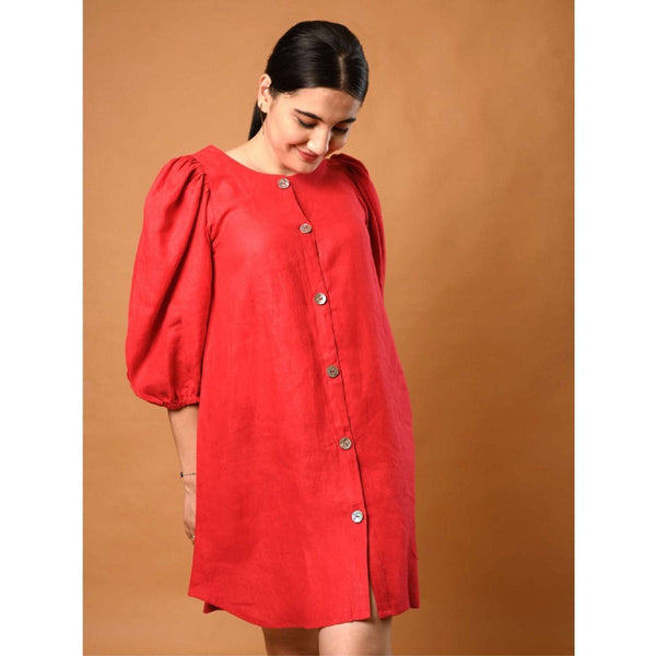 Buy Red Tent Dress | Shop Verified Sustainable Womens Dress on Brown Living™