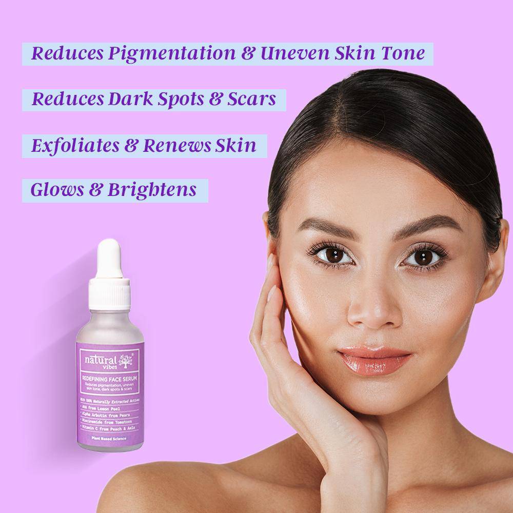 Redefining Face Serum for Pigmentation & Scars 30ml – Face Serum by Natural Vibes available on Brown Living™. . SKU: 063 - 15777 - NV_redefining_serum_30ml. Img 2.