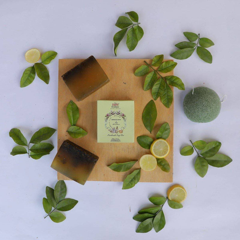 Buy Refreshing Lemon and Mint Soap | Shop Verified Sustainable Products on Brown Living