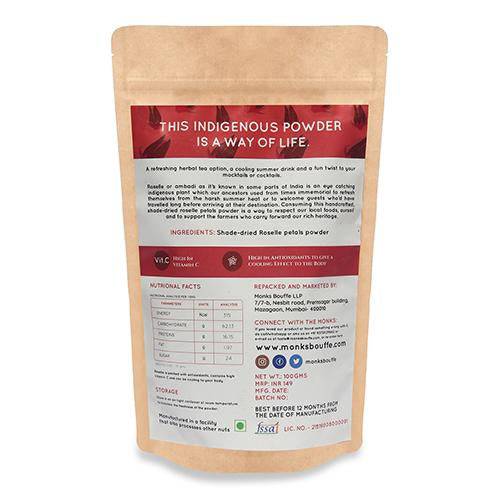 Buy Refreshing Roselle Powder - 200gms | Shop Verified Sustainable Powder Drink Mixes on Brown Living™