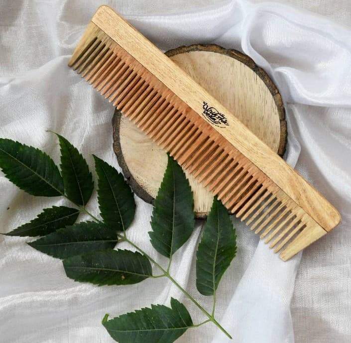 Buy Regular Pure Neem Wood Comb | Shop Verified Sustainable Hair Comb on Brown Living™