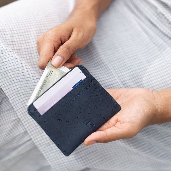 Buy Reilly Card Case - Blue | Shop Verified Sustainable Wallet on Brown Living™