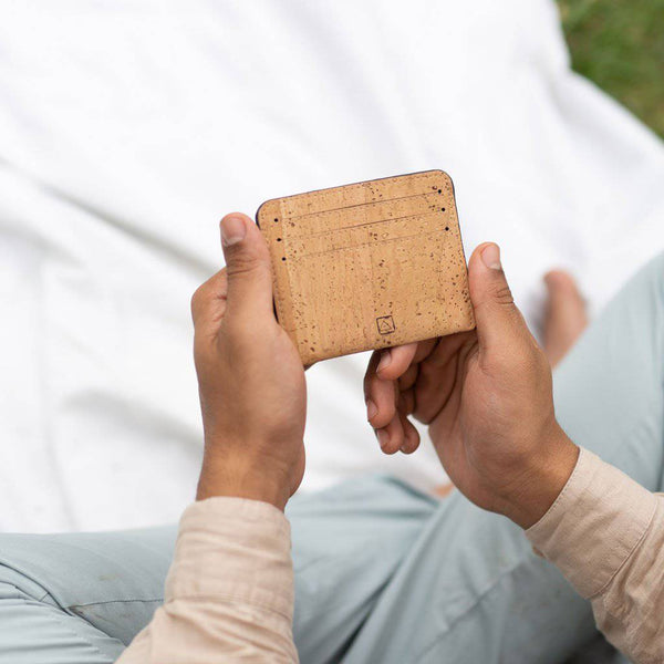 Buy Reilly Card Case - Natural | Shop Verified Sustainable Wallet on Brown Living™