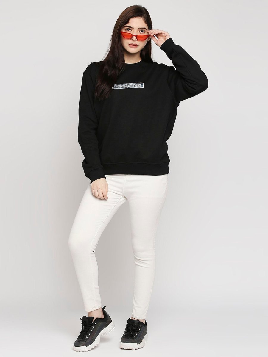 Reincarnated Sweatshirt Black | Verified Sustainable by Brown Living™