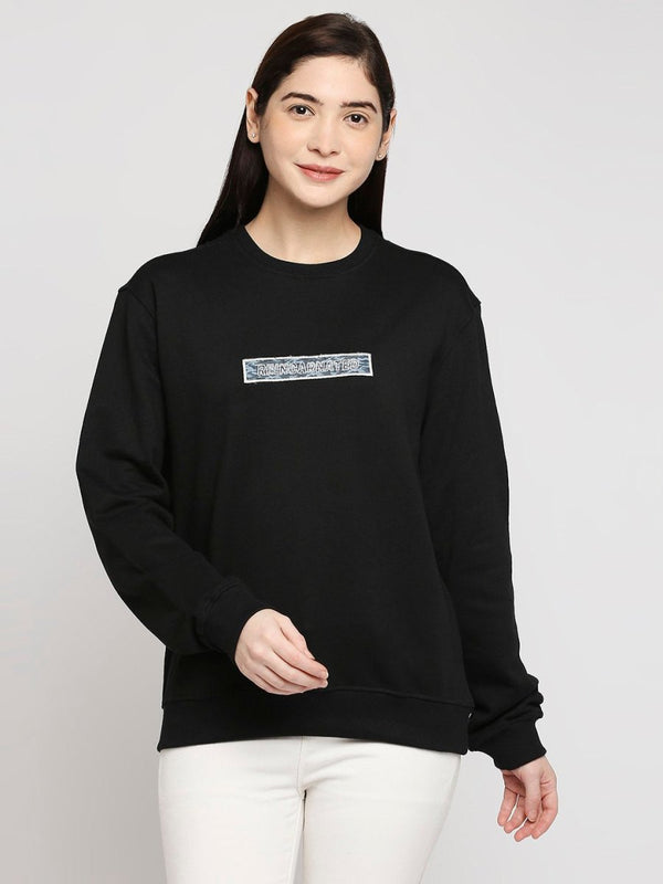 Buy Reincarnated Sweatshirt Black | Shop Verified Sustainable Womens Sweat Shirt on Brown Living™