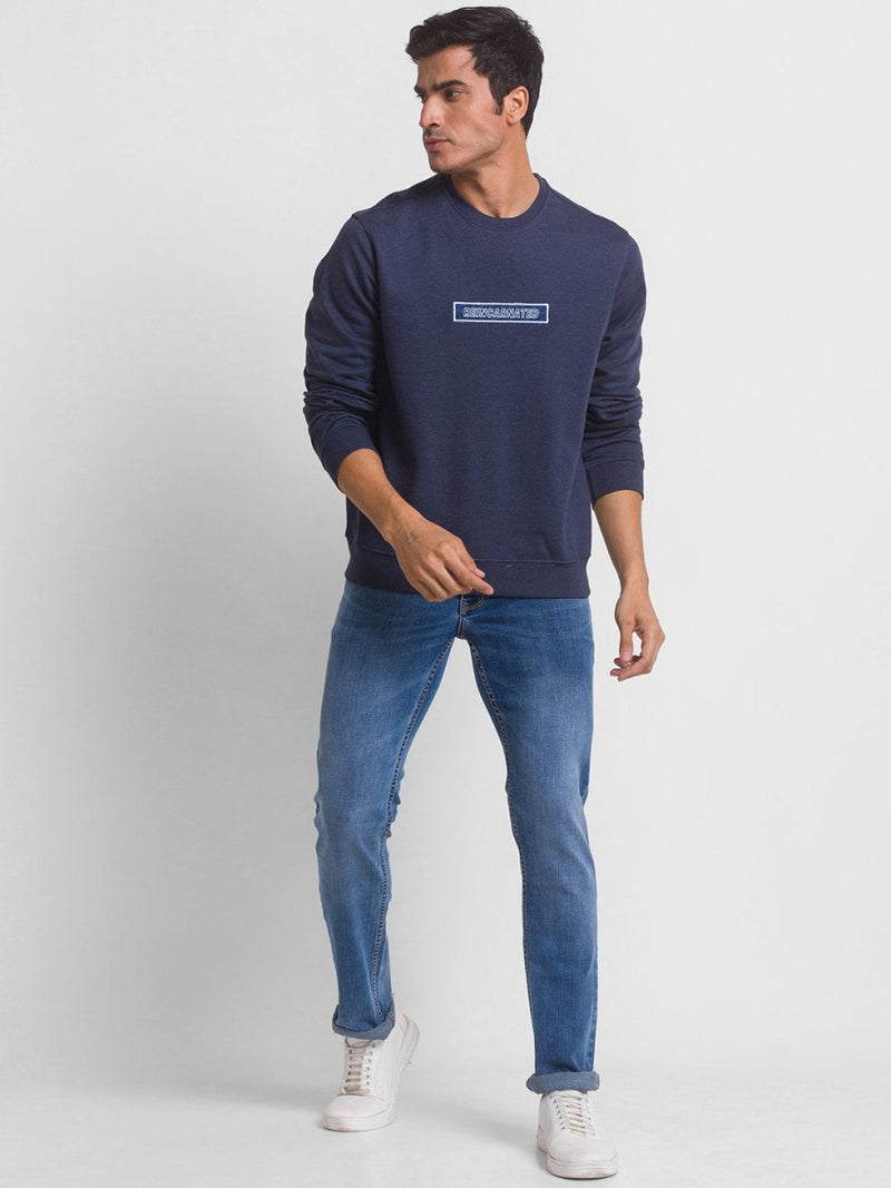 Buy Reincarnated Sweatshirt Blue | Shop Verified Sustainable Mens Sweatshirt on Brown Living™