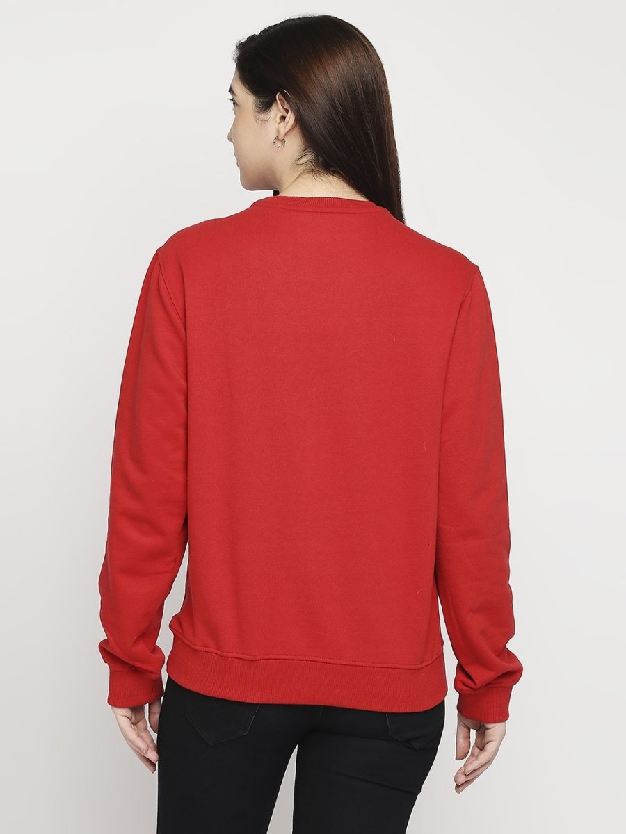 Reincarnated Sweatshirt Red | Verified Sustainable by Brown Living™