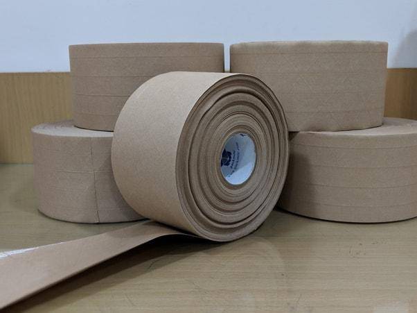 Buy Reinforced Water Activated Paper Tape - 70 mm x 100 mtr | Shop Verified Sustainable Packing Tape on Brown Living™