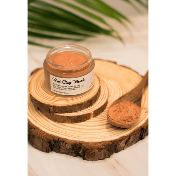 Buy Rejuvenating Red Clay Mask- 55g | Shop Verified Sustainable Face Mask on Brown Living™