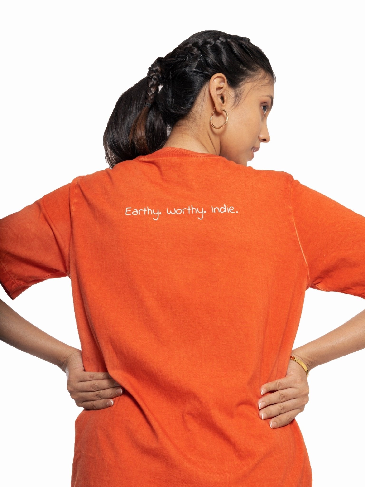 Rekindle - 100% Organic Cotton Unisex Tee - Orange | Verified Sustainable by Brown Living™