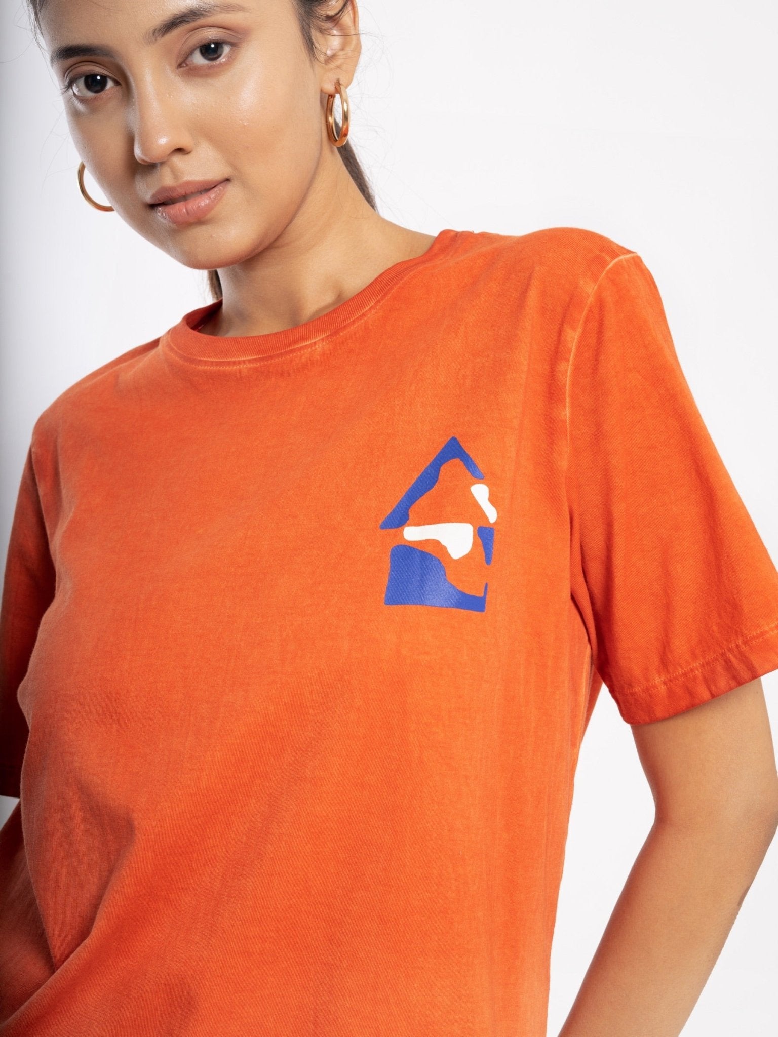 Rekindle - 100% Organic Cotton Unisex Tee - Orange | Verified Sustainable by Brown Living™