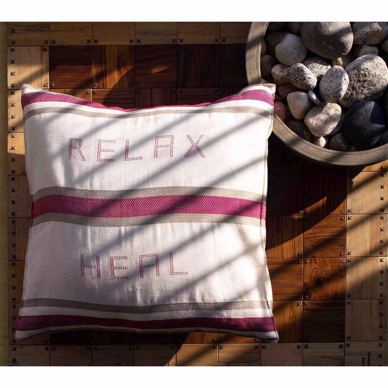 Buy Relax Heal - Cushion Cover | Shop Verified Sustainable Covers & Inserts on Brown Living™