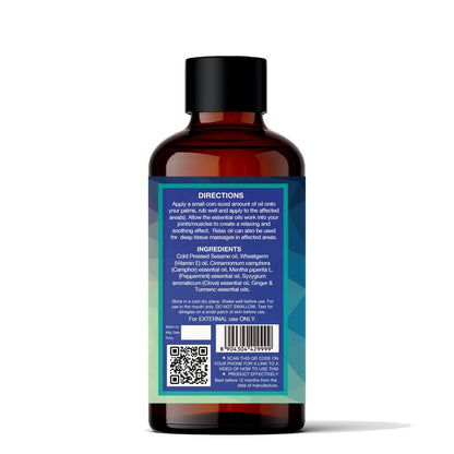 Relieve - Oil for Muscle & Joint Pain (50ml) | Verified Sustainable by Brown Living™