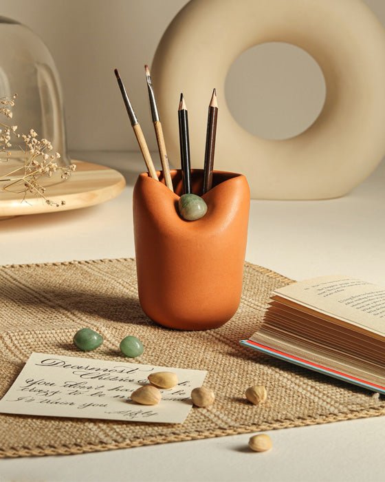 Buy Reminder Vase - Terracotta Brown | Shop Verified Sustainable Products on Brown Living