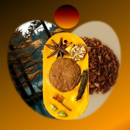 Reusable Air Freshener - Dry Spice Mix Infused - Musk & Sandalwood Fragrance Oil | Verified Sustainable by Brown Living™