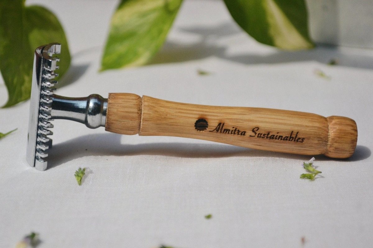 Reusable Bamboo Safety Razor - Double Edged | Verified Sustainable by Brown Living™