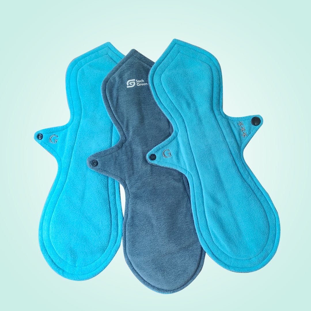 Reusable Cloth Pads (Gushy Flow) (3pc) | Verified Sustainable by Brown Living™