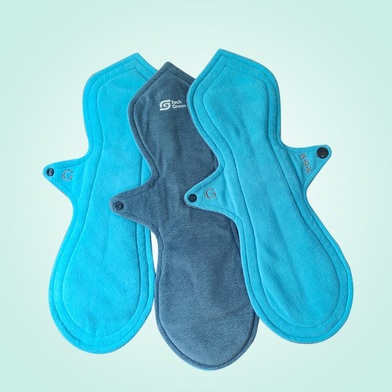 Buy Reusable Cloth Pads (Gushy Flow) (3pc) | Shop Verified Sustainable Sanitary Pad on Brown Living™