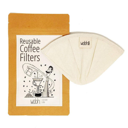 Reusable Coffee - Brewing Filter | Fits Kalita Wave 185, Flat Bottom Drippers – Beverage Accessories by Wobh Filters available on Brown Living™. Pack of 2 . SKU: 212 - 08325 - WF - KLW02 - 02. Img 3.