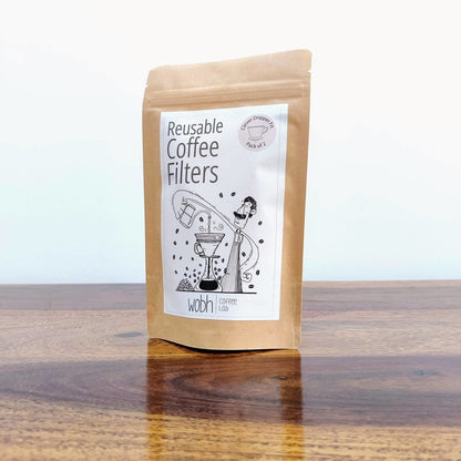 Reusable Coffee - Brewing Filter | Fits Kalita Wave 185, Flat Bottom Drippers – Beverage Accessories by Wobh Filters available on Brown Living™. Pack of 2 . SKU: 212 - 08325 - WF - KLW02 - 02. Img 6.