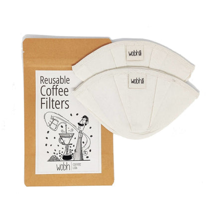 Reusable Coffee - Brewing Filter | Fits Kalita Wave 185, Flat Bottom Drippers – Beverage Accessories by Wobh Filters available on Brown Living™. Pack of 2 . SKU: 212 - 08325 - WF - KLW02 - 02. Img 1.