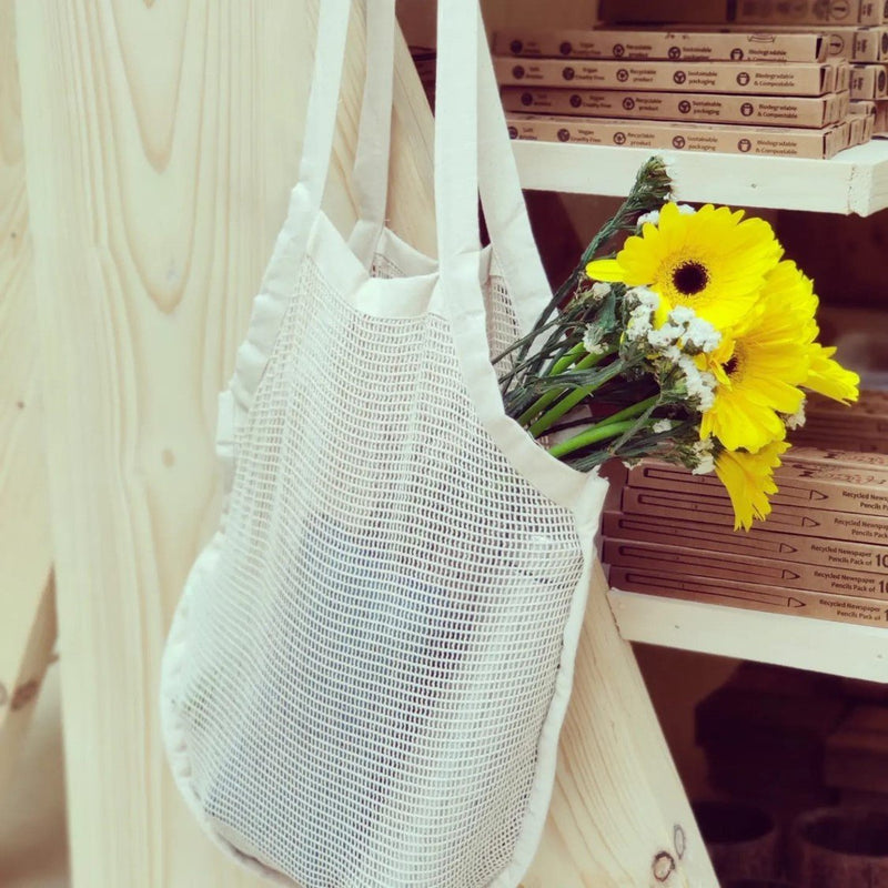 Buy Reusable Cotton Mesh Bag | Shop Verified Sustainable Tote Bag on Brown Living™