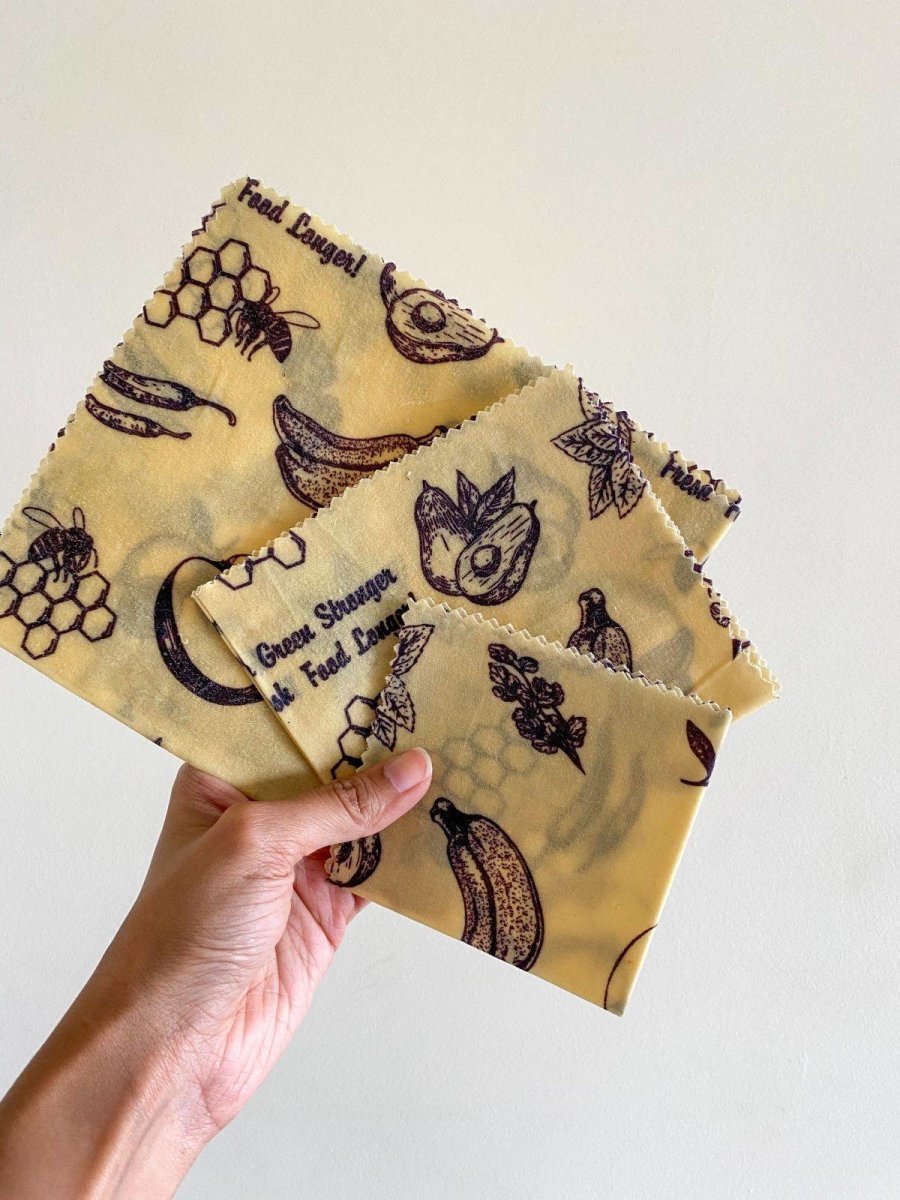 Reusable Food Wraps | Handmade with Beeswax & Cotton | Verified Sustainable by Brown Living™