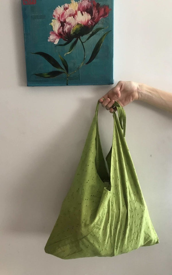 Buy Reusable Green Foldable Furoshiki Bag | Shop Verified Sustainable Foldable Bag on Brown Living™