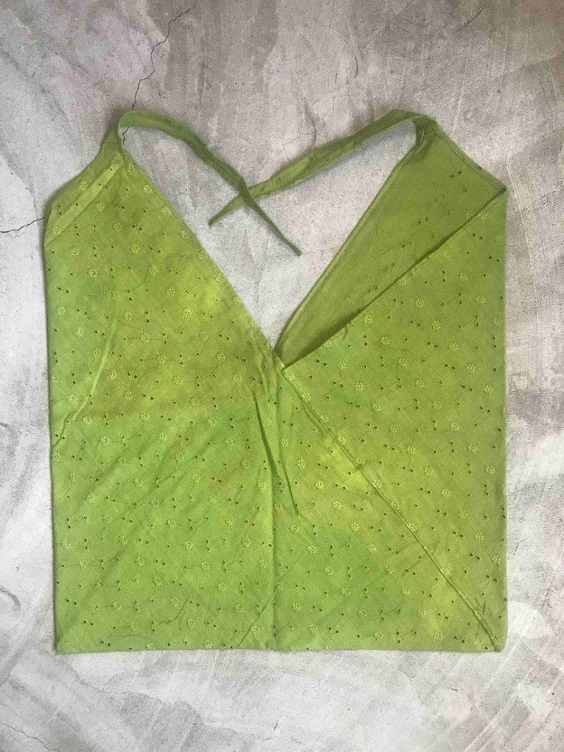 Buy Reusable Green Foldable Furoshiki Bag | Shop Verified Sustainable Products on Brown Living