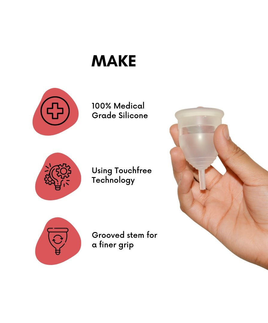 Reusable Menstrual Cup | 100% Medical Grade Silicone | Leak Proof and Reusable | Verified Sustainable by Brown Living™