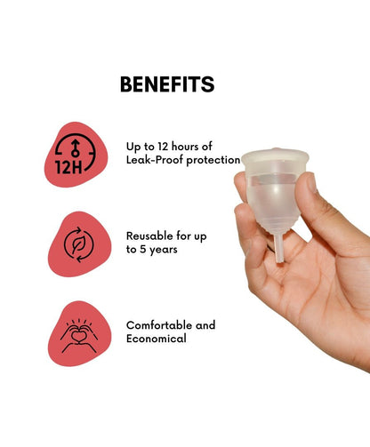 Reusable Menstrual Cup | 100% Medical Grade Silicone | Leak Proof and Reusable | Verified Sustainable by Brown Living™