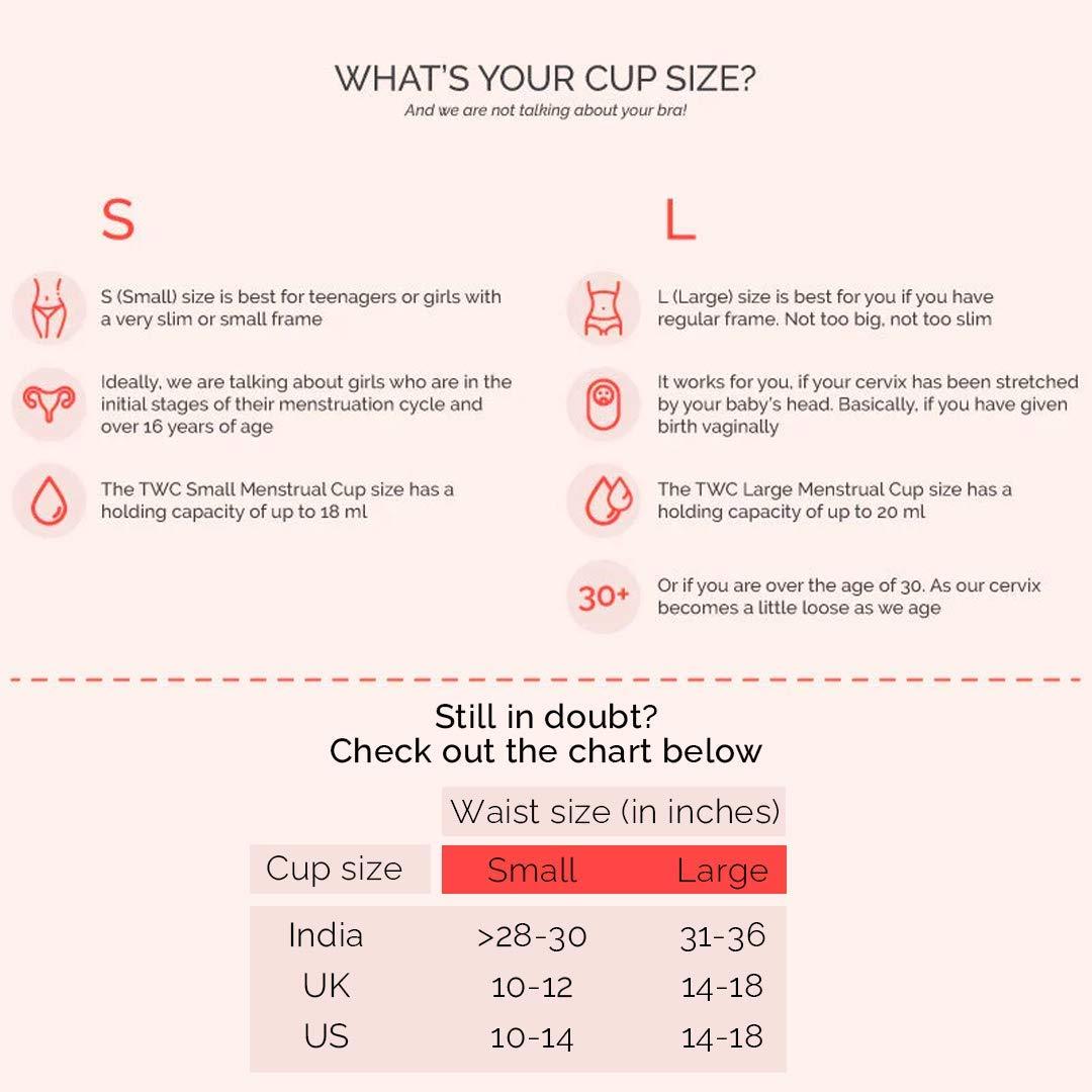 Reusable Menstrual Cup for Women - Medium Size with Pouch | Verified Sustainable by Brown Living™