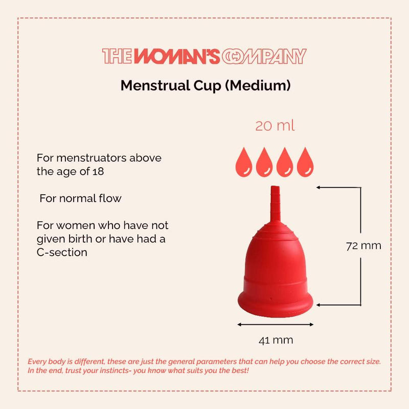 Buy Reusable Menstrual Cup for Women- Medium Size with Pouch | Shop Verified Sustainable Menstrual Cup on Brown Living™