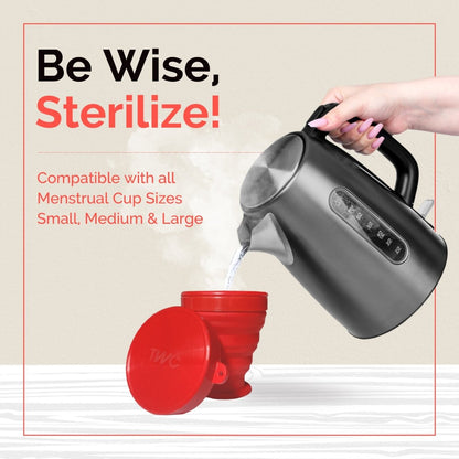 Reusable Menstrual Cup and Sterilizer Combo - Large Size | Verified Sustainable by Brown Living™