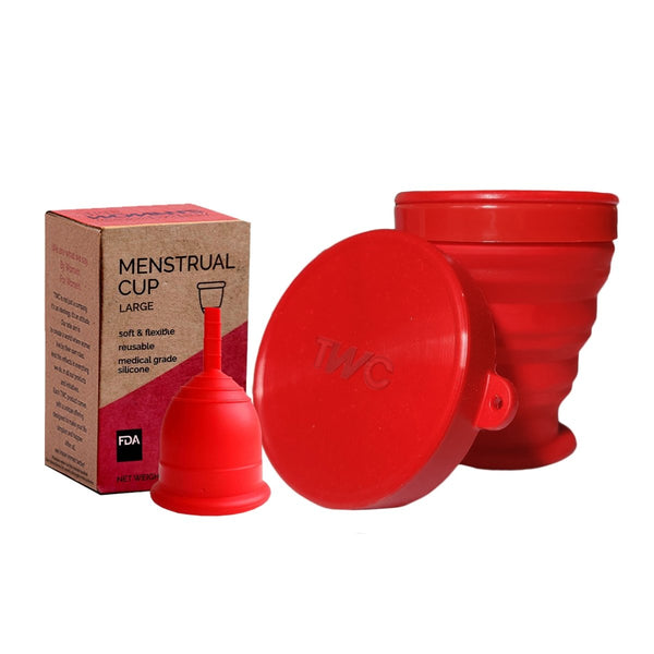 Buy Reusable Menstrual Cup - Large Size with Menstrual Cup Sterilizer Combo | Shop Verified Sustainable Products on Brown Living