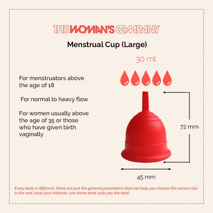 Reusable Menstrual Cup and Sterilizer Combo - Large Size | Verified Sustainable by Brown Living™