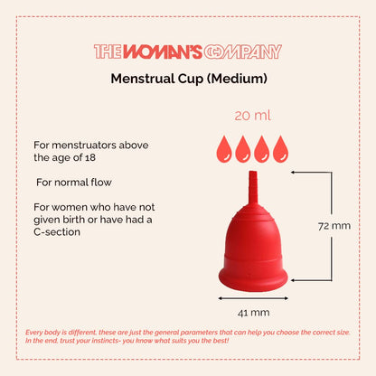 Reusable Menstrual Cup and Sterilizer Combo - Medium Size | Verified Sustainable by Brown Living™