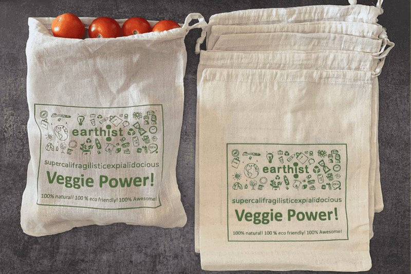 Buy Reusable Vegetable And Fruit Storage Bag 100% Breathable, Eco-Friendly Fabric - Pack Of 5 & 10 - for Veggies, Roti, Sprouting & Paneer | Shop Verified Sustainable Products on Brown Living