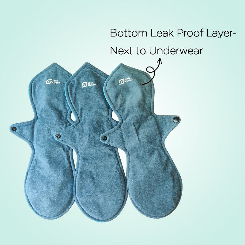Reusable Zorb Cloth Pads for Urine Leaks (3pc) | Verified Sustainable Sanitary Pad on Brown Living™