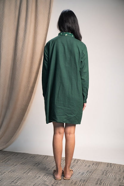 Rewind Pleated Cotton Dress | Verified Sustainable by Brown Living™