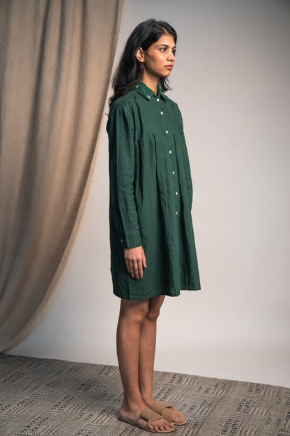 Rewind Pleated Cotton Dress | Verified Sustainable by Brown Living™